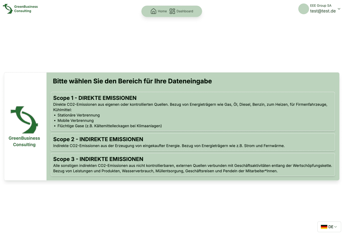 ESG Platform Form